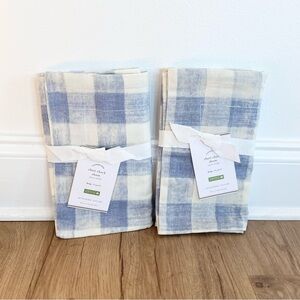 POTTERY BARN Rhett Check King Pillow Sham - Set of 2